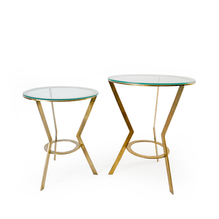 Deco Chevron Set Of 2 Accent Tables