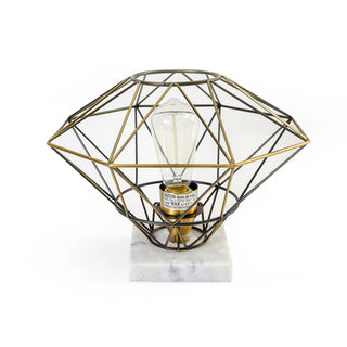 Edisons Odyssey Bookshelf Lamp with Marble Base