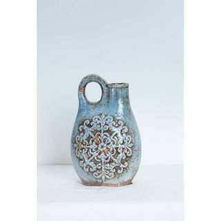 Light Blue Patterned Jugs - Small